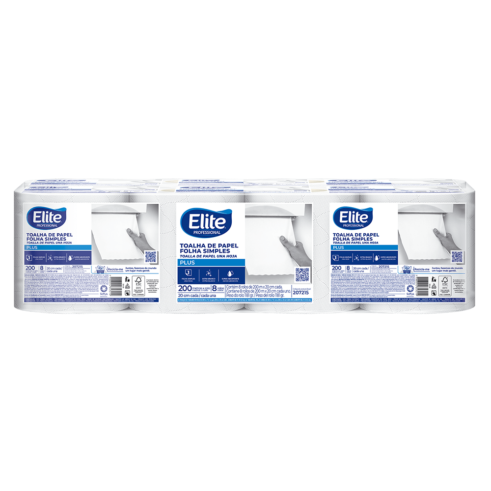 Papel Toalha Elite Plus Folha Simples