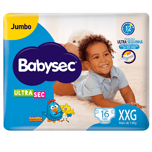 FRALDA INFANTIL BABYSEC ULTRA JUMBO  XXG