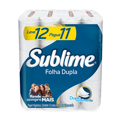 Papel Higiênico Sublime Folha Dupla