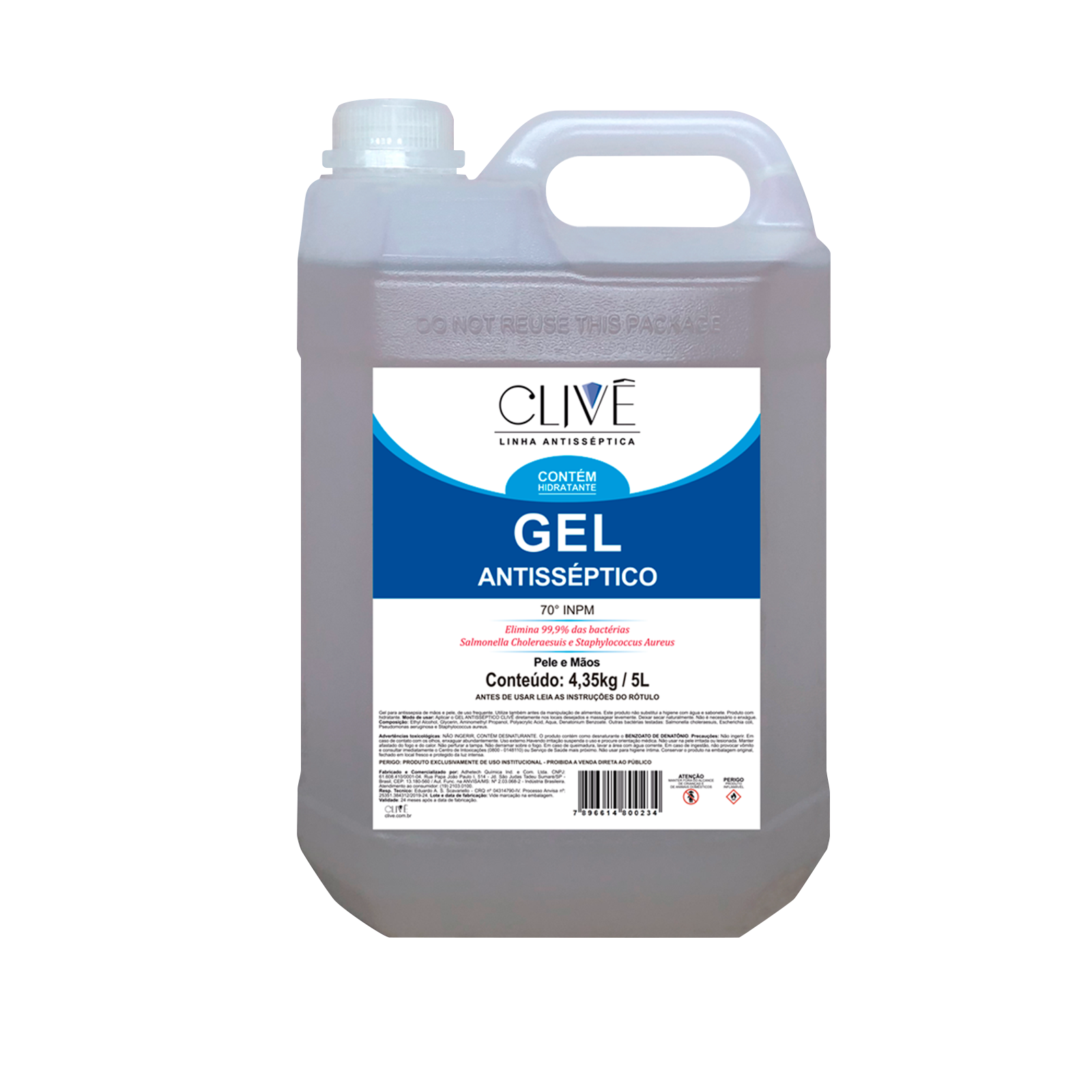 ALCOOL EM GEL 70% 5L