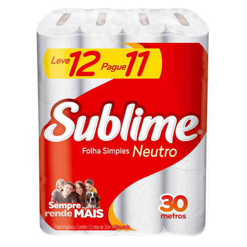 Papel Higiênico Sublime Neutro