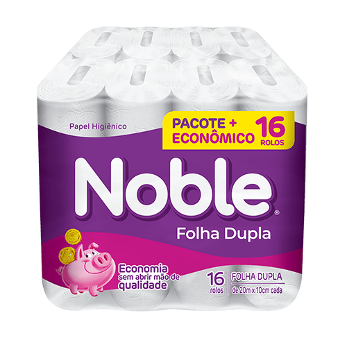 Papel Higiênico Noble Folha Dupla Pacote Econômico