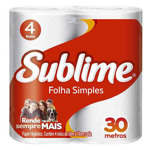 Papel Higiênico Sublime Folha Simples